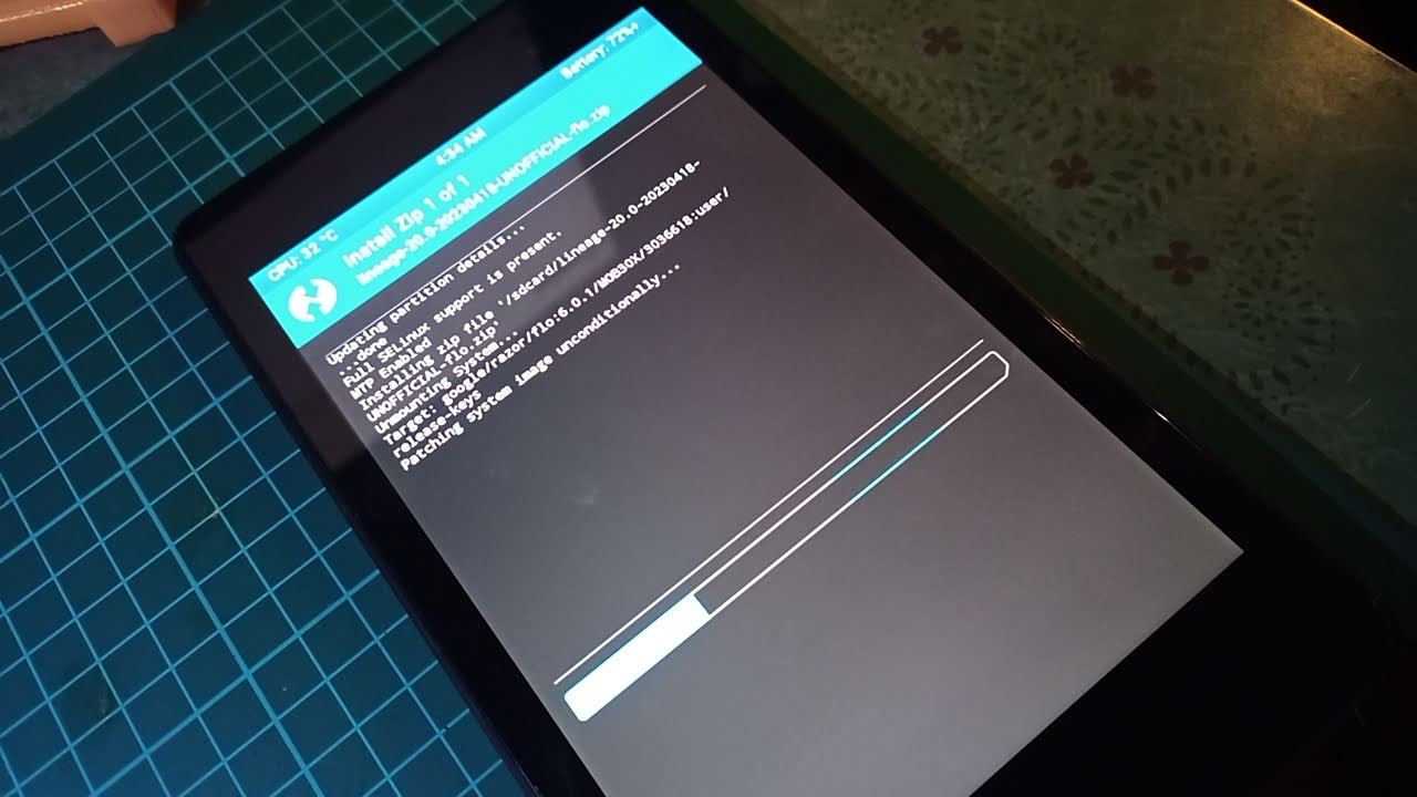 Nexus7Android11をインストール
