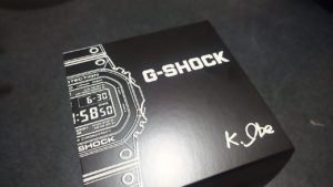 カシオG-SHOCK DW5600cのレストア企画の外箱